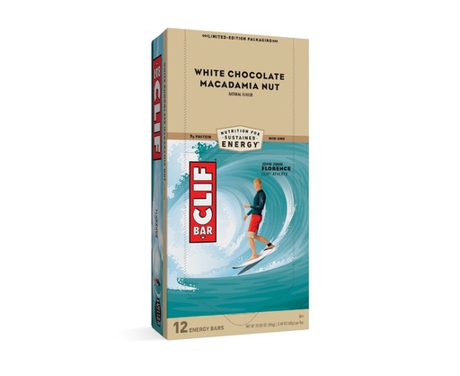 [22530] Clif White Choc Macadamia Nut Bar 12 ct 2.4 oz