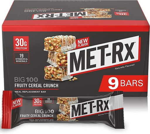 [22817] MET-RX Fruity Cereal 9ct 3.52oz..