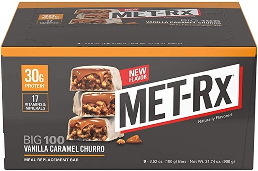 [22819] MET-RX Vanilla Caramel Churro 9ct 3.52oz