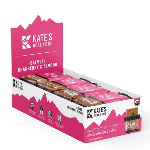 [22823] Kate's Bar Oatmeal Cranberry 12ct 2.2oz