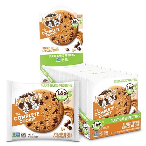 [22853] Lenny & Larry's The Complete Cookie Peanut Butter Chocolate Chip 4 oz 12 ct