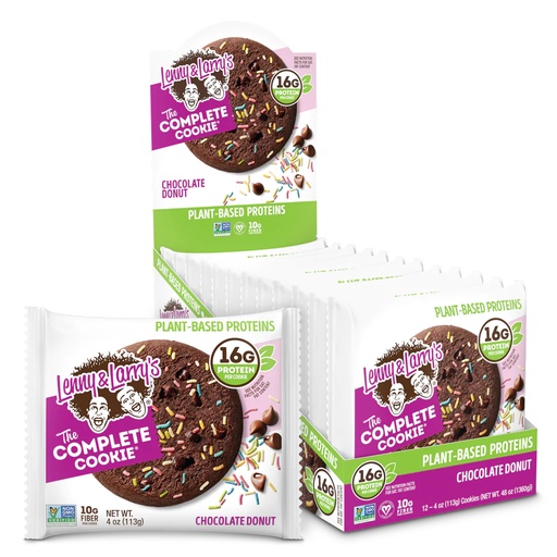 [22859] Lenny & Larry's The Complete Cookie Chocolate Donut 4oz 12ct