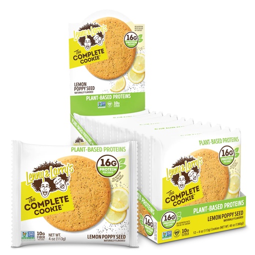 [22860] Lenny & Larry's The Complete Cookie Lemon Poppy Seed 4oz