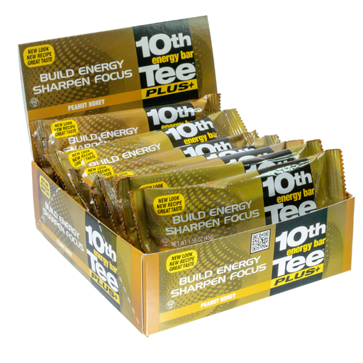 [23300] 10th Tee Plus+ Peanut Honey Bars 12 ct 45g