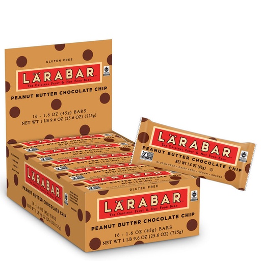 [23386] Larabar Peanut Butter Chocolate Chip 16ct 1.6oz