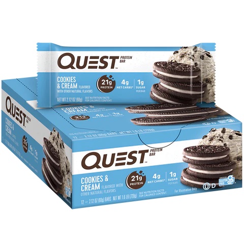 [23537] Quest Bar Cookies n' Cream 12 ct 2.12 oz