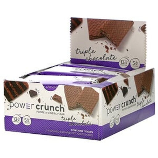 [23559] Power Crunch Protein Bar Triple Chocolate 12ct 1.4oz