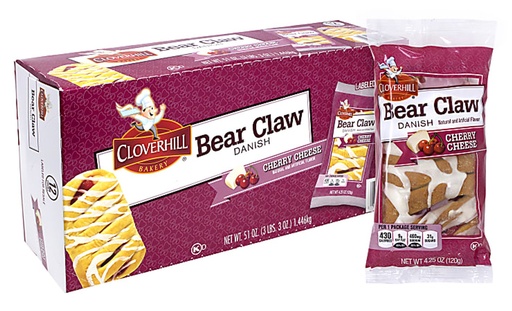 [23725] Cloverhill Cherry & Cheese Danish 12 ct 4.25