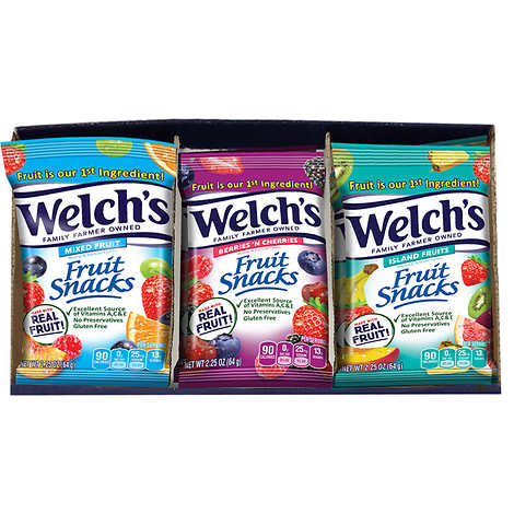 [23940] Welch's Fruit Snacks Variety 2.25oz 20ct