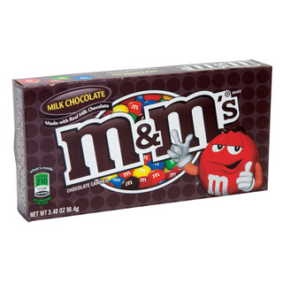 [30530] M&M Plain Theater box 12 ct 3.1 oz