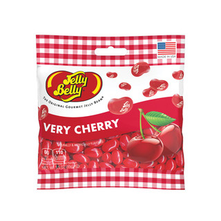 [32729] Jelly Belly Very Cherry 12 ct 3.5 oz Peg Bag