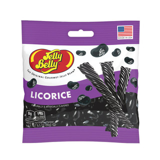 [32744] Jelly Belly Licorice Beans 12 ct 3.0 oz Peg Bag