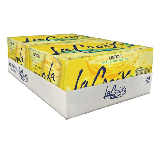 [33130] La Croix Sparkling Water Lemon 24 ct 12 oz