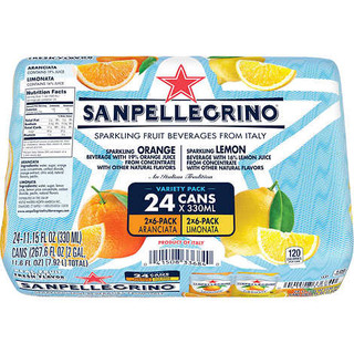 [33346] San pellegrino Sparkling Fruit Beverage Variety 24ct 11.5oz