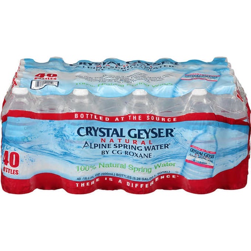 [33458] Crystal Geyser Alpine Spring Water40 ct 16.9 oz