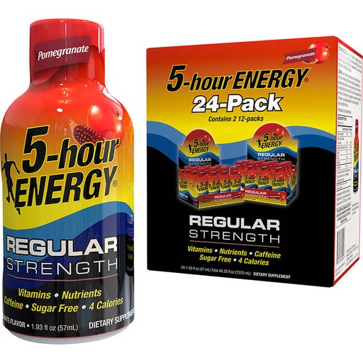 [33468] 5-Hour Energy Shot Pomegranate 24 ct 1.93 oz