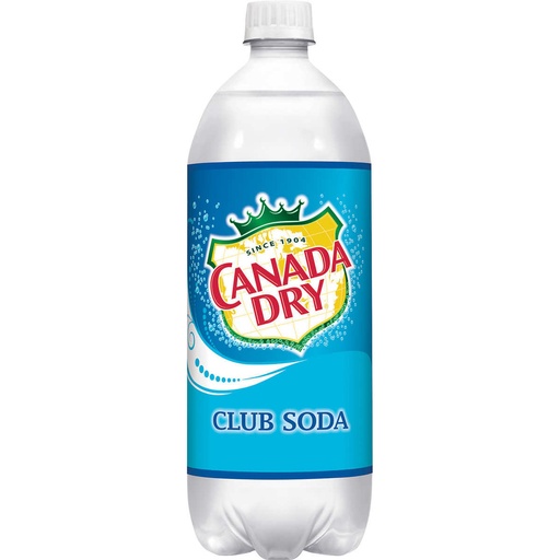 [33553] Canada Dry Club Soda 15 ct 1 Liter