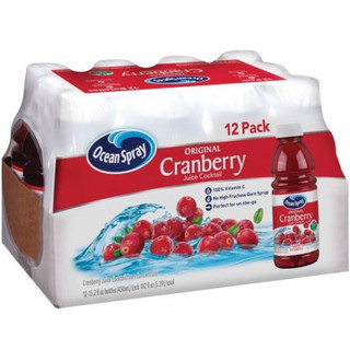 [33595] Ocean Spray Cranberry Juice 12 ct 15.2 oz