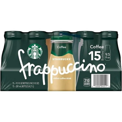 [33627] Starbucks Coffee Frappuccino 15 ct 9.5 oz Glass