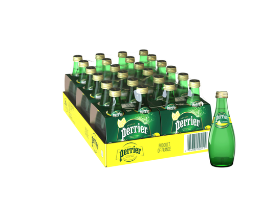 [33632] Perrier Sparkling Mineral Water Lemon 24 ct 11.15 oz