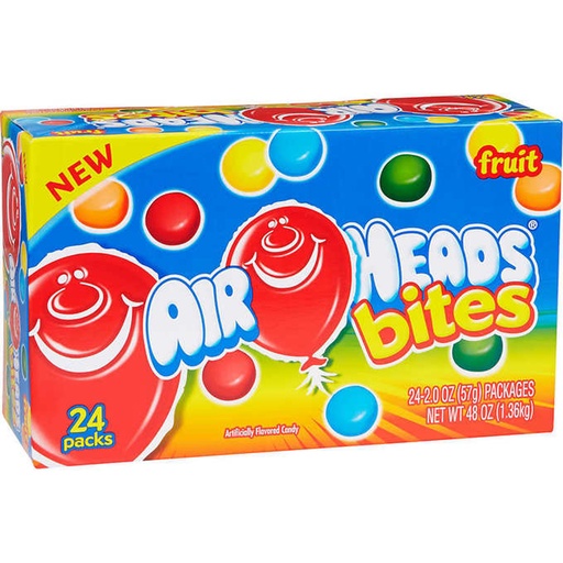 [25310] Airheads Bites Fruit 24 ct 2 oz