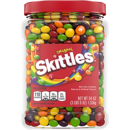 [50010] Skittles Original 54 oz Tub