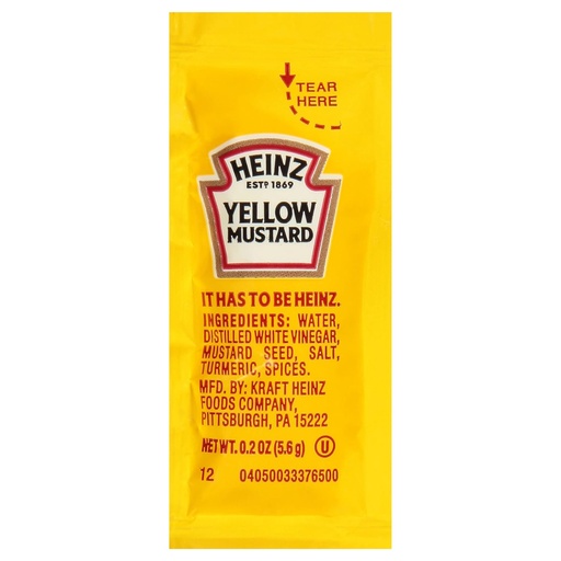 [90051] Heinz Mustard Packets 500ct
