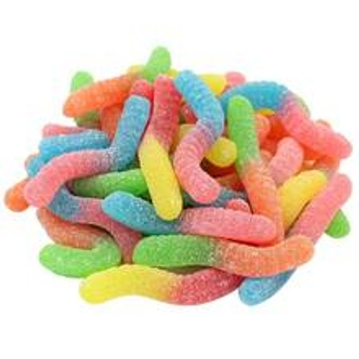 [54010] Jovy Gummy Worms Neon 5lbs