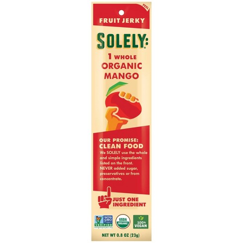 [22199] Solely Organic Mango W/ Chili Jerky 12ct .8oz