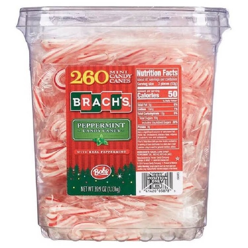 [75030] Brach's Peppermint Mini Candy Canes 260ct 