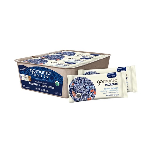 [22730] GoMacro Blueberry & Cashew Butter 12ct 2.3oz