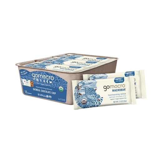 [22732] GoMacro Oatmeal Chocolate Chip 12ct 2.3oz