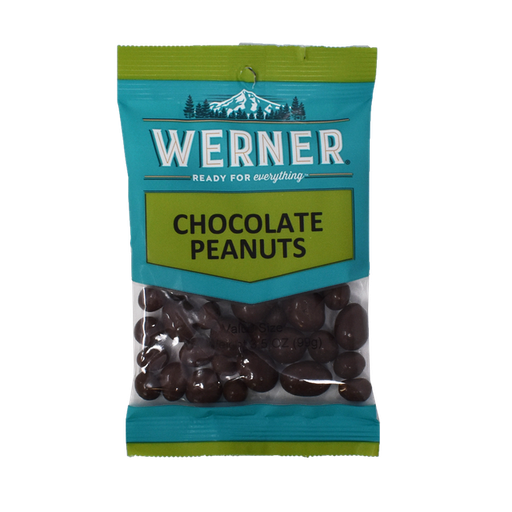 [22330] Werner Chocolate Peanuts 6ct 3.5oz