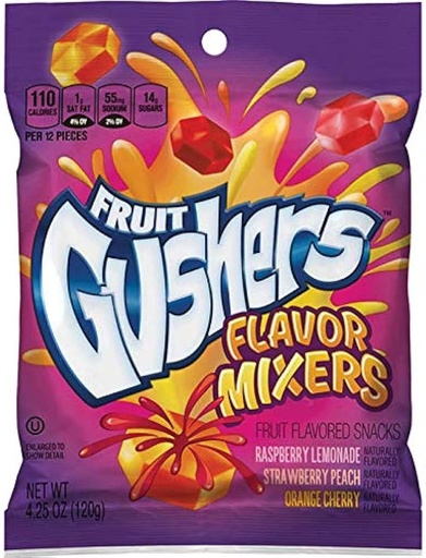 [26492] Gushers Flavor Mixes 8ct 4.25oz
