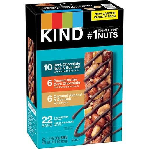 [22910] KIND Bar Variety 22ct 1.4oz
