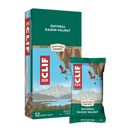 [22532] Clif Oatmeal Raisin Walnut Bar 12ct 2.4oz