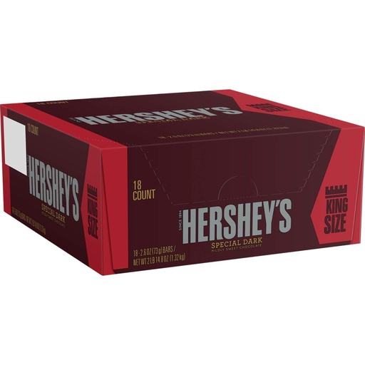 [12057] Hershey's Special Dark King Size Bar 18ct 2.6oz