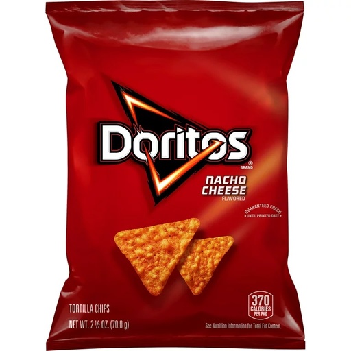 [21300] Doritos Nacho Cheese XVL 24ct 2.5oz