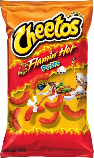 [21304] Cheetos Flamin' Hot Puffs 24ct 2.12oz