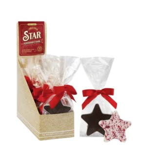 [75150] Nancy Adams Peppermint Bark Star Bag 12ct 0.75oz 