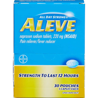 [18024] Aleve Pain Reliever & Fever Reducer Dipenser Box 220mg 25pk