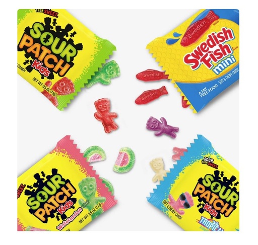 [50031] Sour Patch Kids & Swedish Fish Fun Size Mix 200ct