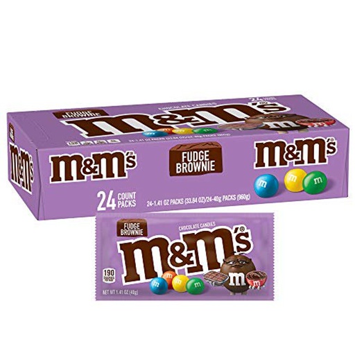 [10551] M&M Fudge Brownie 24 ct 1.41 oz