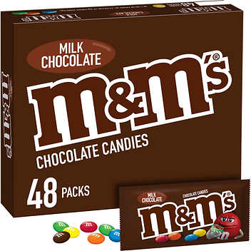 [10560] M&M Milk Chocolate 48 ct 1.69 oz