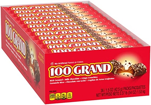 [10800] 100 Grand Bar 36 ct 1.5 oz