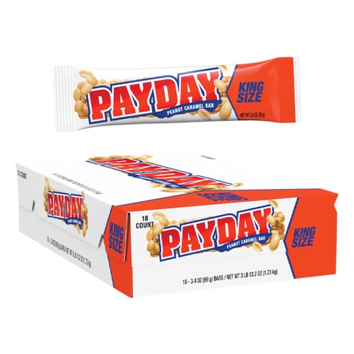 [12120] PayDay King Size 18ct 3.4oz