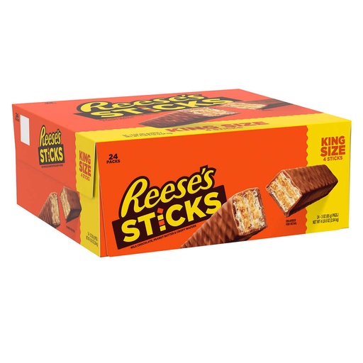 [12140] Reese's Sticks King Size Bar 24 ct 3.0 oz
